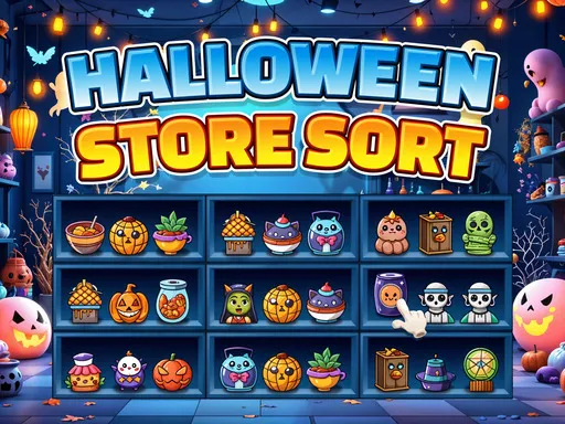 Halloween Store Sort Puzzle Game