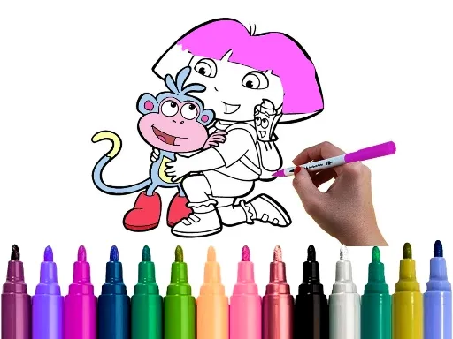 Dora’s Coloring Adventure for Kids