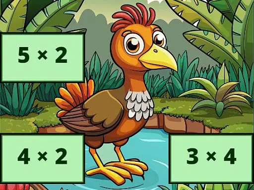 Bird Image Multiplication Puzzle