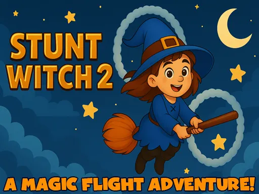 Stunt Witch 2: Night Sky Broom Adventure