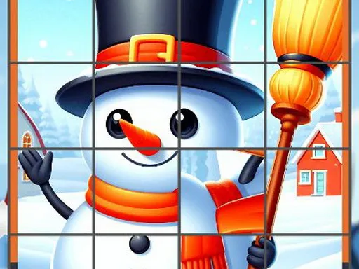 Happy Snowman: Winter Puzzle Fun