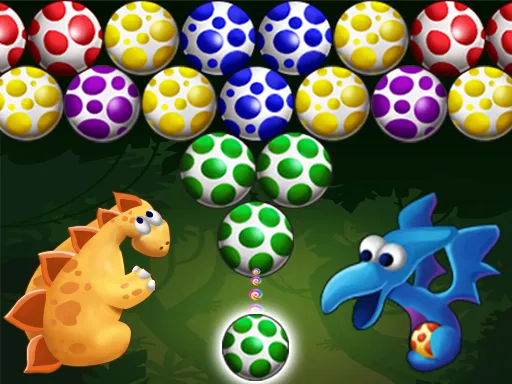 Dino Eggs Bubble Shooter Puzzle Game